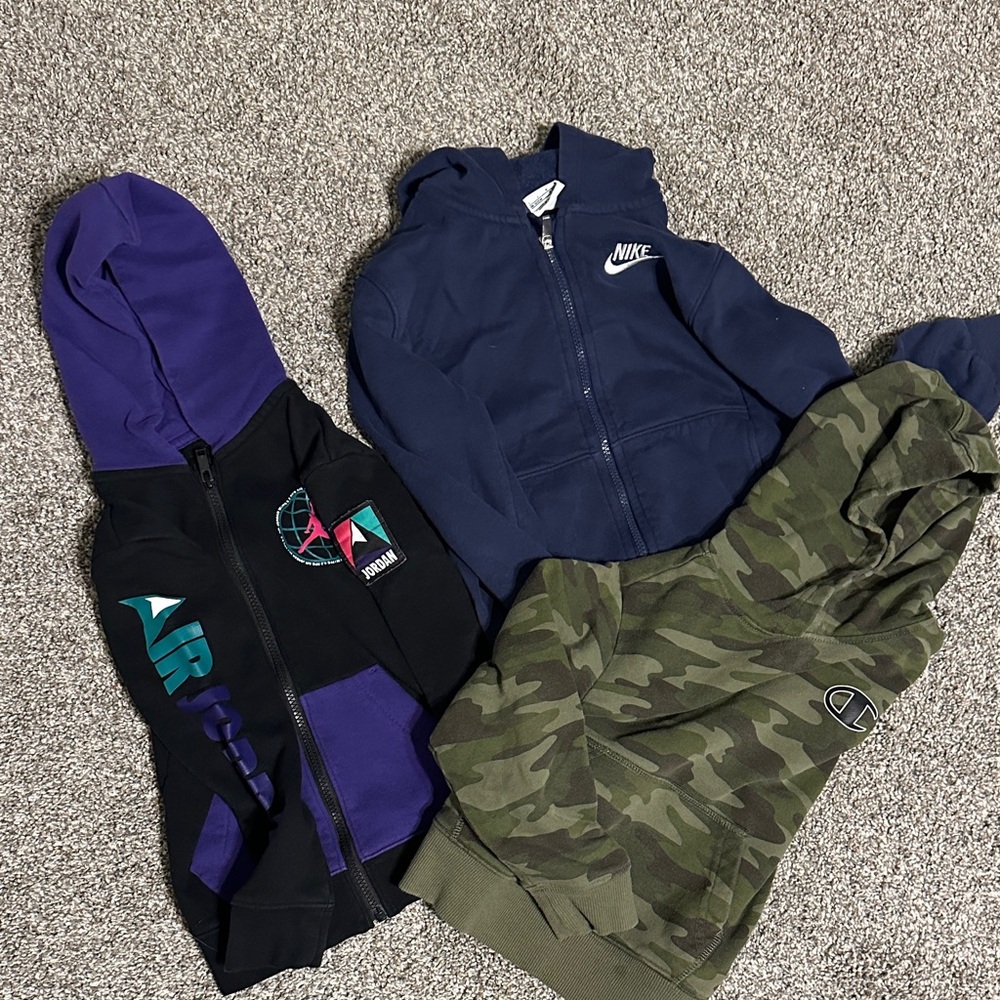 Nike Kids Navy Zip-Up Hoodie